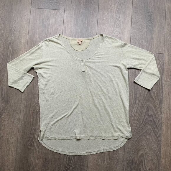 Aritzia Wilfred Top T-shirt Sage Green Burnout Heathered Casual Basic Size XS - Picture 12 of 15